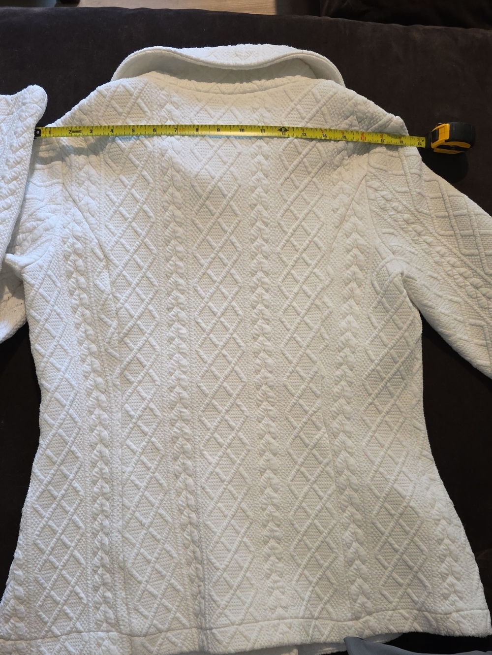 Joseph Ribkoff Off-White Textured Jacket - Picture 7 of 8